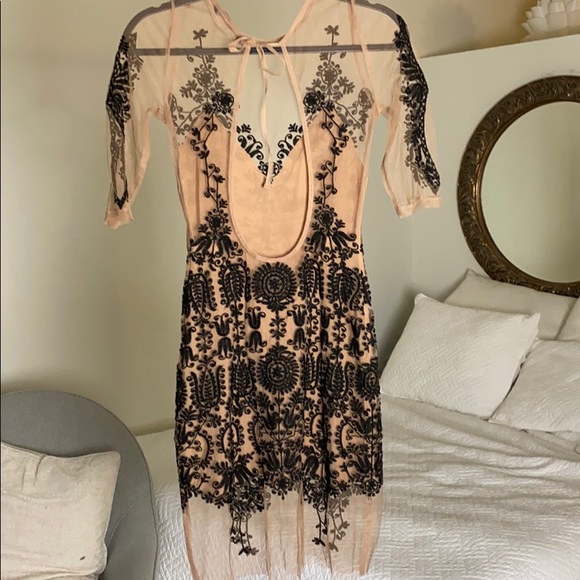 For Love & Lemons Sheer Embroidered Dress - Picture 6 of 7
